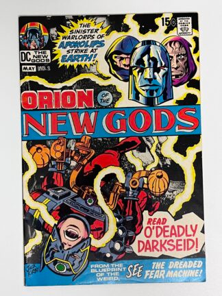 New Gods #2 (1971)  1st cover app. & 2nd app. Darkseid, 1st cameo app. Slig