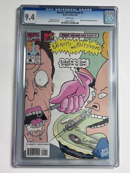 Beavis & Butt-Head #1 CGC 9.4 (1994) 1st app. of Beavis and Butthead