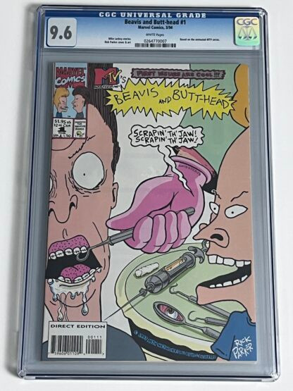 Beavis & Butt-Head #1 CGC 9.6 (1994) 1st app. of Beavis and Butthead