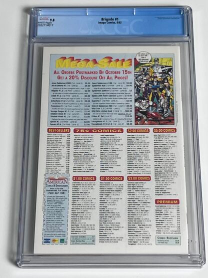 Brigade #1 CGC 9.8 (1992) 1st app. of Genocide - Image 2