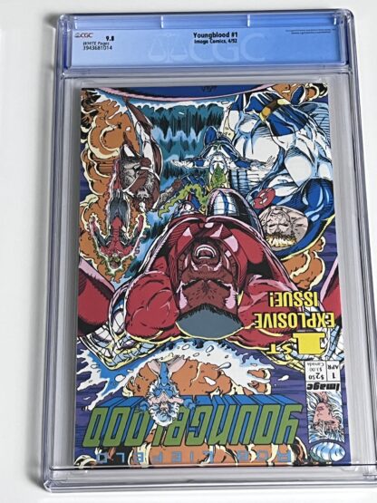 Youngblood #1 CGC 9.8 (1992) Premiere Issue, 1st app. Shaft, 1st app. Chapel, 1st app. Badrock, 1st app. Vogue, 1st app. Link, 1st app. Diehard - Image 2