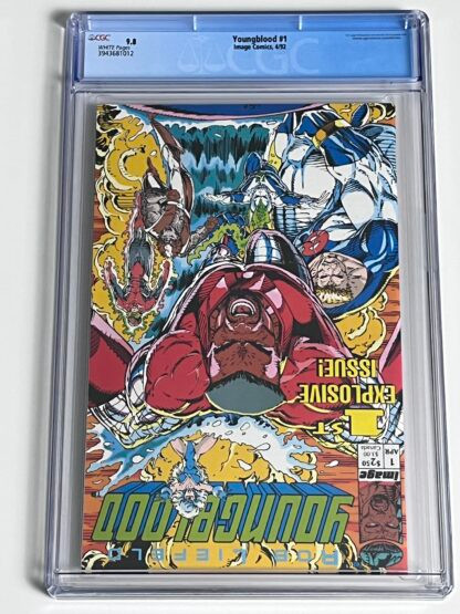 Youngblood #1 CGC 9.8 (1992) Premiere Issue, 1st app. Shaft, 1st app. Chapel, 1st app. Badrock, 1st app. Vogue, 1st app. Link, 1st app. Diehard - Image 2