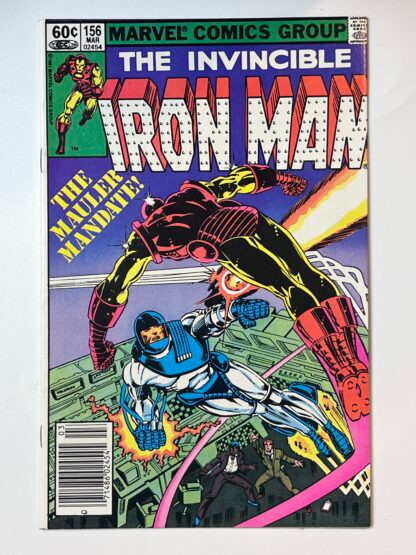 Iron Man #156 (1982) (Newsstand) 1st app. Mauler