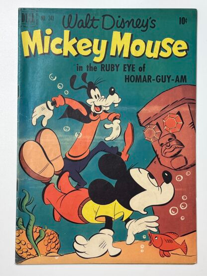 Four Color Series II #343 (1951)  Walt Disney's Mickey Mouse