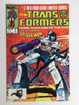 Transformers #3 (1985)  Crossover app. by Spider-Man