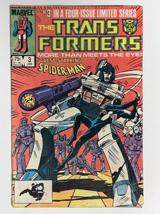 Transformers #3 (1985)  Crossover app. by Spider-Man