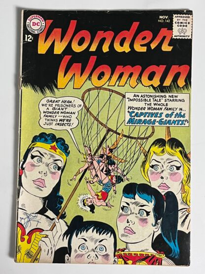 Wonder Woman #142 (1963)  Top staple detached from cover