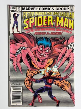 Spectacular Spider-Man #65 (1982) (Newsstand) 2nd app. Calypso