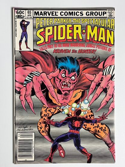 Spectacular Spider-Man #65 (1982) (Newsstand) 2nd app. Calypso