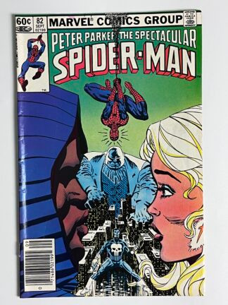 Spectacular Spider-Man #82 (1983) (Newsstand) 1st battle of Punisher vs. Kingpin