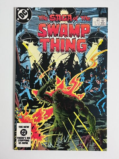 Swamp Thing #20 (1984)  1st written work on Swamp Thing by Alan Moore