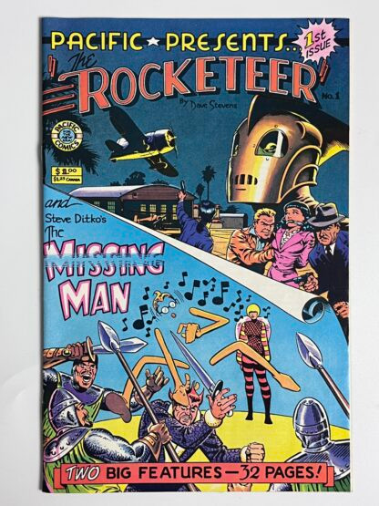 Pacific Presents #1 (1982)  1st headlining issue feat. Rocketeer