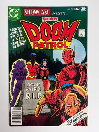 Showcase #94 (1977)  Origin & 1st team app. Doom Patrol II, 1st app. Celsius, 1st app. Tempest, 1st app. Negative Woman