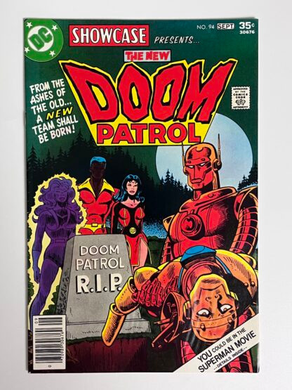 Showcase #94 (1977)  Origin & 1st team app. Doom Patrol II, 1st app. Celsius, 1st app. Tempest, 1st app. Negative Woman