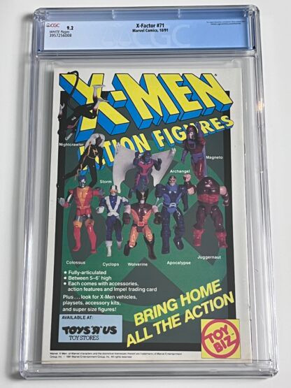 X-Factor #71 (1991)  1st cover app. Strong Guy - Image 2
