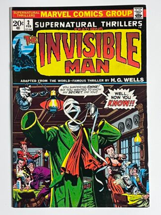 Supernatural Thrillers #2 (1973)  1st app. of the Invisible Man in Marvel Comics