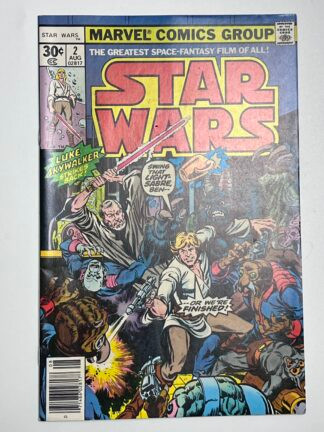 Star Wars #2 (1977) (Newsstand) 1st app. Obi-Wan Kenobi, 1st app. Han Solo, 1st app. Chewbacca, 1st app. Greedo, Debut of the Millennium Falcon