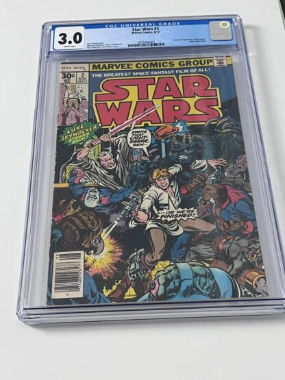 Star Wars #2 CGC 3.0 (1977) 1st app. Obi-Wan Kenobi, 1st app. Han Solo, 1st app. Chewbacca, 1st app. Greedo, Debut of the Millennium Falcon