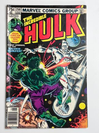 Incredible Hulk #250 (1980) (Newsstand) 1st cameo app. Sabra, 1st cameo app. Collective Man, 1st cameo app. Arabian Knight