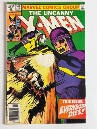 Uncanny X-Men #142 (1981) (Newsstand) Death of Wolverine, Death of Colossus, Death of Storm in an alternate reality