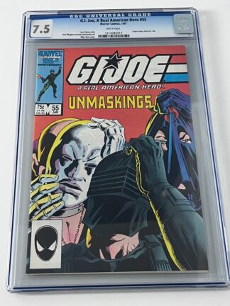 G.I. Joe: A Real American Hero (Marvel) #55 CGC 7.5 (1987) Origin of Cobra Commander, 1st app. Low-Light