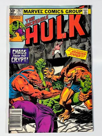 Incredible Hulk #257 (1981) (Newsstand) 1st full app. Arabian Knight, Debut of the War-Wagon
