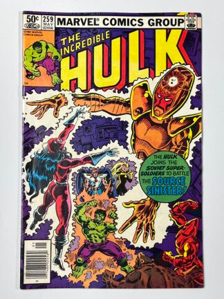 Incredible Hulk #259 (1981) (Newsstand) Origin of Darkstar, Origin of Vanguard