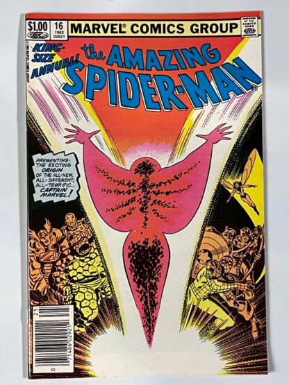 Amazing Spider-Man Annual #16 (1982) (Newsstand) 1st app. Captain Marvel (Monica Rambeau)