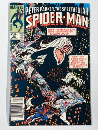 Spectacular Spider-Man #90 (1984) (Newsstand) 2nd app. Spider-Man?s black costume
