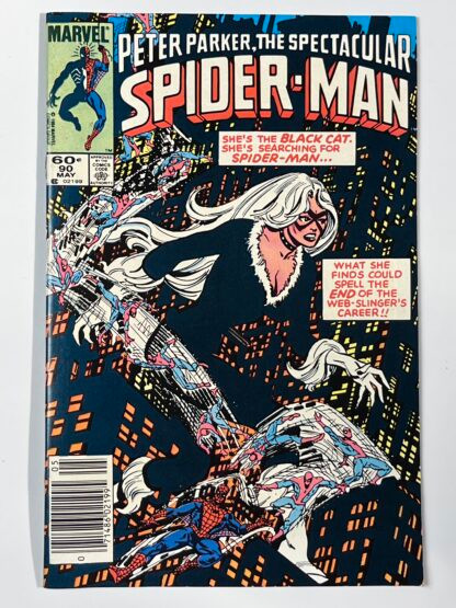Spectacular Spider-Man #90 (1984) (Newsstand) 2nd app. Spider-Man?s black costume