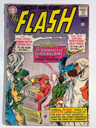 Flash #155 (1965)  1st team app. The Rogues Gallery (cover detached)