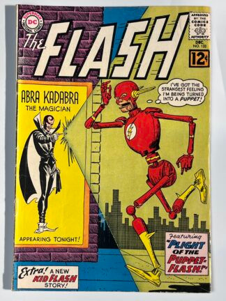 Flash #133 (1962)  1st cover app. & 2nd app. Abra Kadabra- piece missing- doesn't affect story