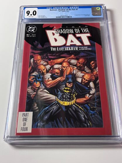 Batman: Shadow of the Bat #1 CGC 9.0 (1992) 1st cameo app. Victor Zsasz, 1st app. Jeremiah Arkham