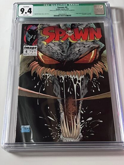 Spawn #4 CGC 9.4 (1992) 1st cover app. Violator