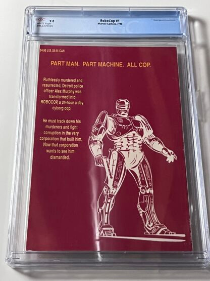 Robocop: The Official Movie Adaptation #1 CGC 9.0 (1990) - Image 2