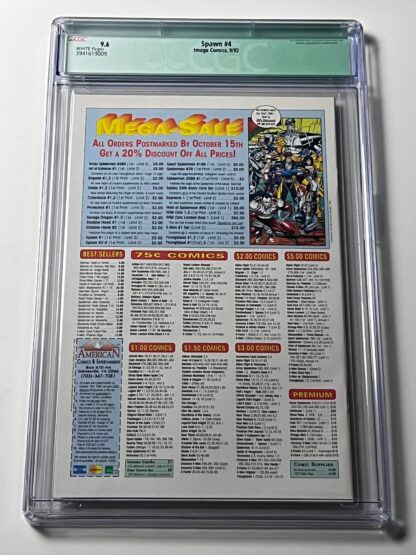 Spawn #4 CGC 9.6 (1992) 1st cover app. Violator - Image 2