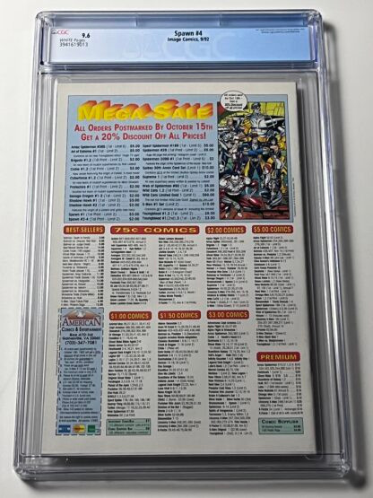 Spawn #4 CGC 9.6 (1992) 1st cover app. Violator - Image 2
