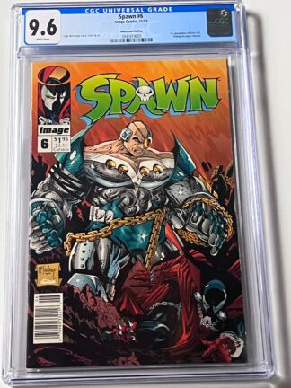 Spawn #6 CGC 9.6 (1992) 1st app. Overt-Kill, 1st app. Tony Twist