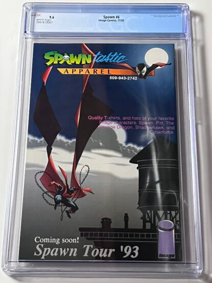 Spawn #6 CGC 9.6 (1992) 1st app. Overt-Kill, 1st app. Tony Twist - Image 2