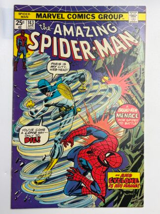 Amazing Spider-Man #143 (1975)  1st app. Cyclone, 1st kiss between Peter Parker and Mary Jane Watson