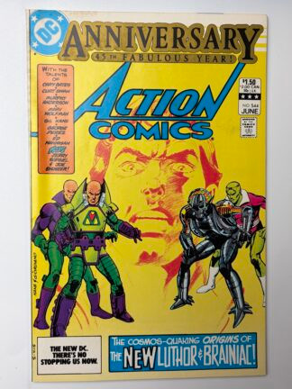 Action Comics #544 (1983)  Debut Lex Luthor's Warsuit, Debut of Brainiac's Skull Ship