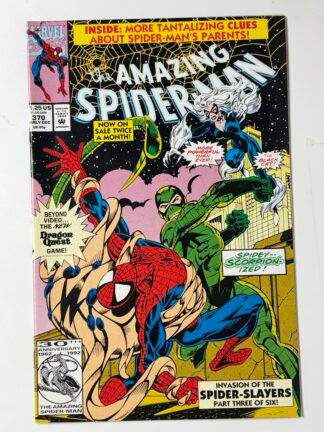 Amazing Spider-Man #370 (1992)  Corner missing from back cover