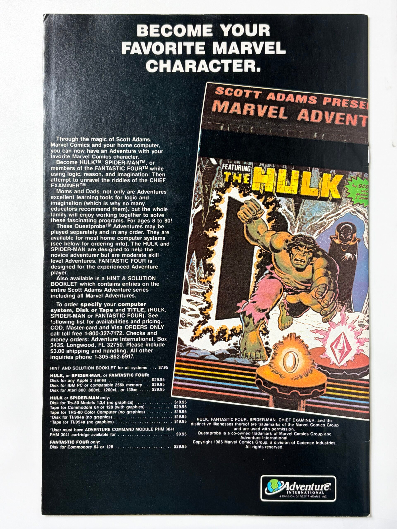G.I. Joe: A Real American Hero #47 (1986) 1st app. of Beach Head - Back Cover