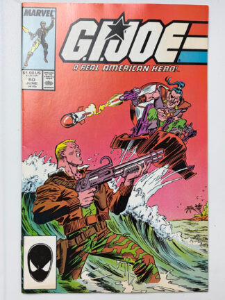 G.I. Joe: A Real American Hero #60 (1987) 1st app. Lt. Falcon, 1st app. Chuckles,1st app. Fast Draw, 1st app. Law & Order, 1st app. lceberg, 1st app. Monkeywrench ,1st app. Zanzibar, 1st app. lce Viper - Cover