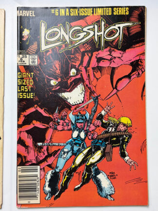 Longshot #6 (1986) 1st cover app. Mojo - Cover