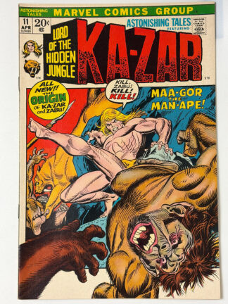Astonishing Tales #11 (1972) Origin of Ka-zar and Sabu