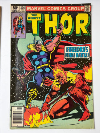 Thor #306 (1981) Origin of Air-Walker, Origin of Firelord - Cover