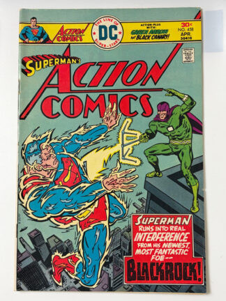 Action Comics #458 (1976) 1st app. Blackrock - Cover