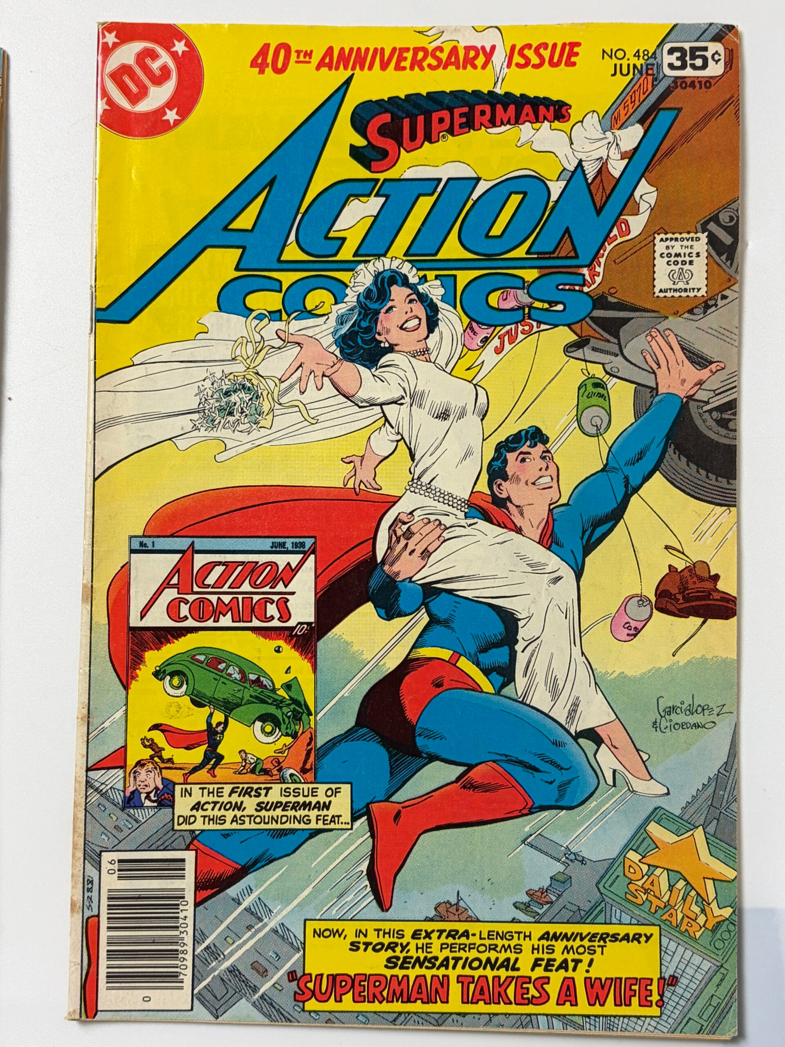 Action Comics #484 (1978) Wedding of Clark Kent and Lois Lane - Cover