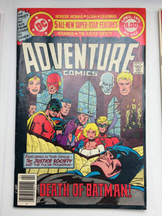 Adventure Comics #462 (1979) Death of Earth-2 Batman - Cover